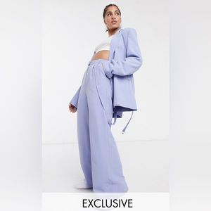 ASOS Collusion wise leg pants with suspender